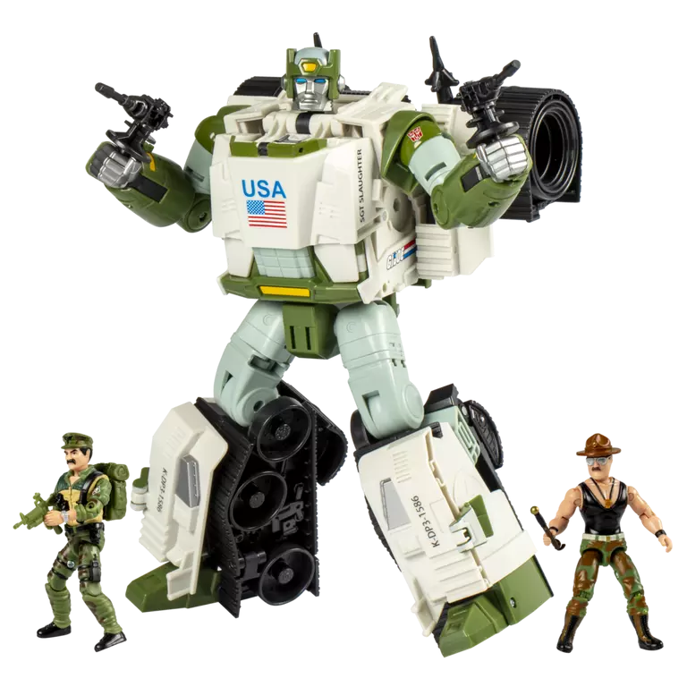 TRANSFORMERS X G.I. JOE - Kup Triple - Figure Collaborative 23cm