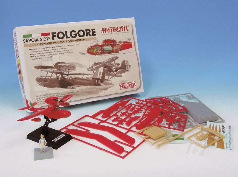 PORCO ROSSO - Savoia S.21 Prototype + Fio - Model Kit to paint 1/72