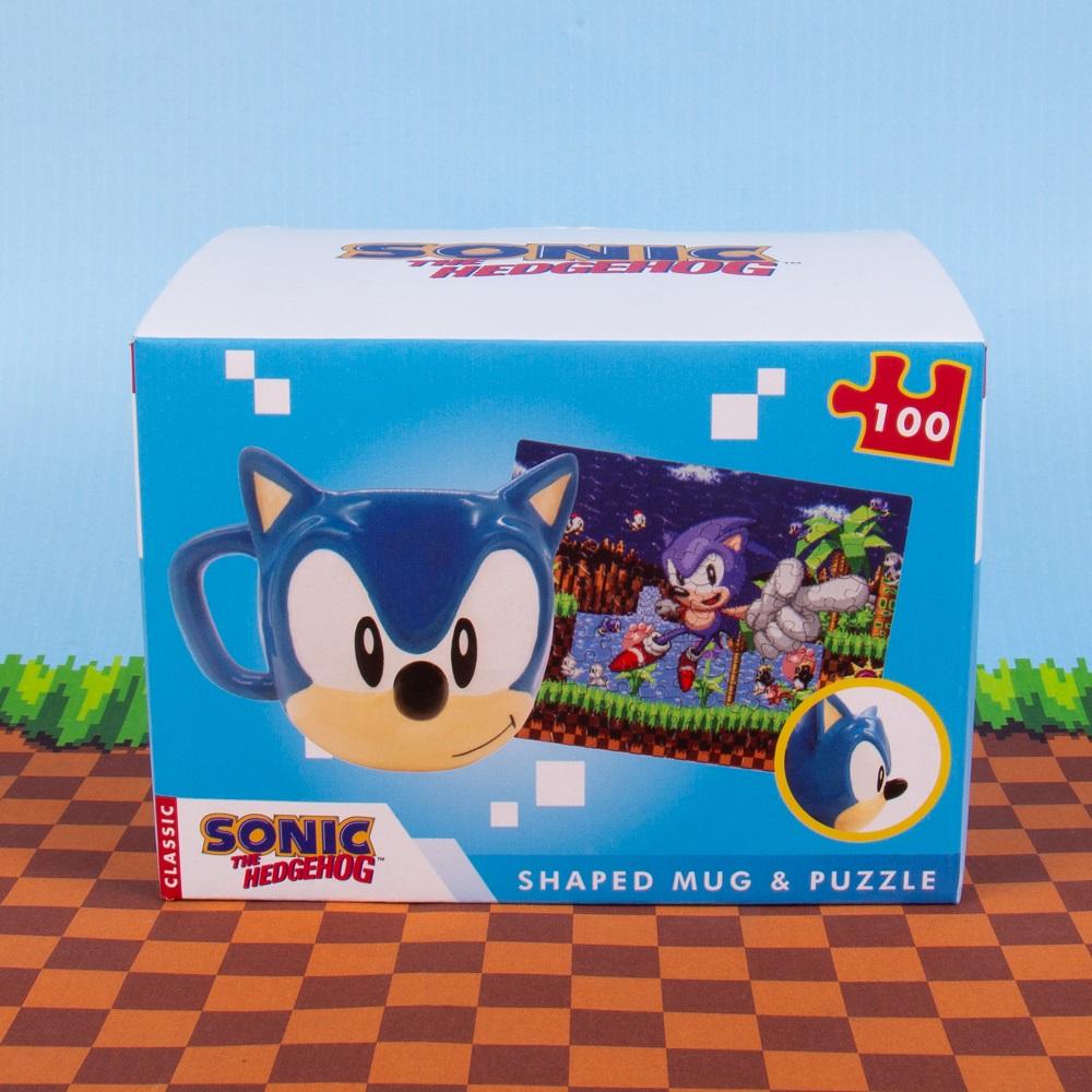 SONIC - Gift Box - 3D Mug 300ml + Puzzle 100 Pc