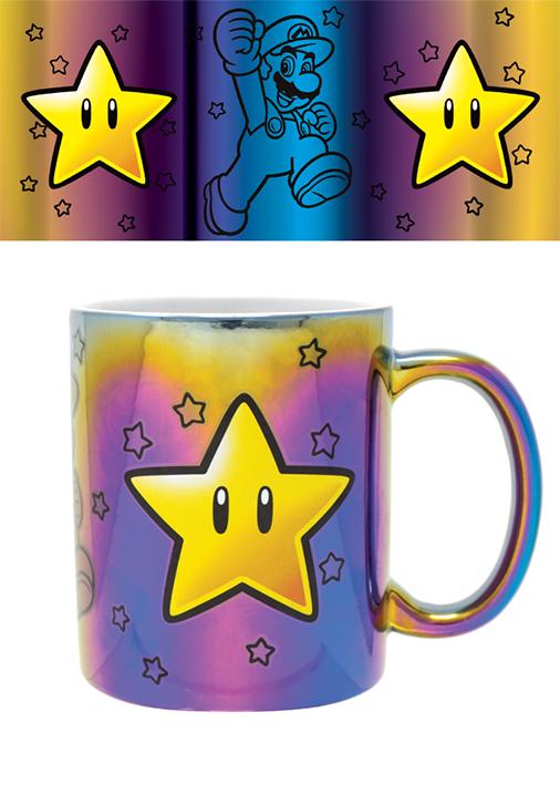 SUPER MARIO - Metallic Effect Mug - 315 ml - Star Power