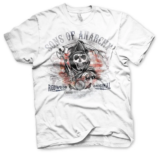 SONS OF ANARCHY - T-Shirt Distressed Flag (S)