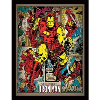 IRON MAN - Retro - Collector Print 30x40cm