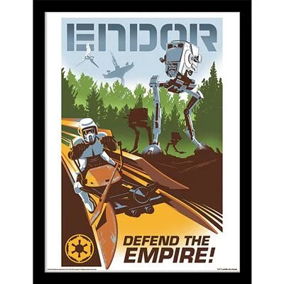 STAR WARS – Endor – Sammlerdruck 30 x 40 cm