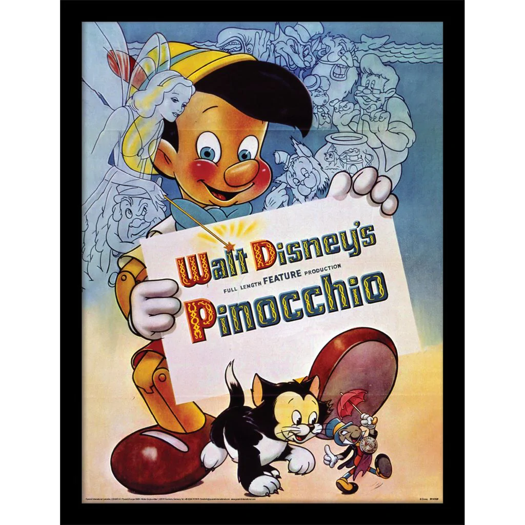 PINOCCHIO – Walt Disney Pinocchio – Sammlerdruck 30 x 40 cm