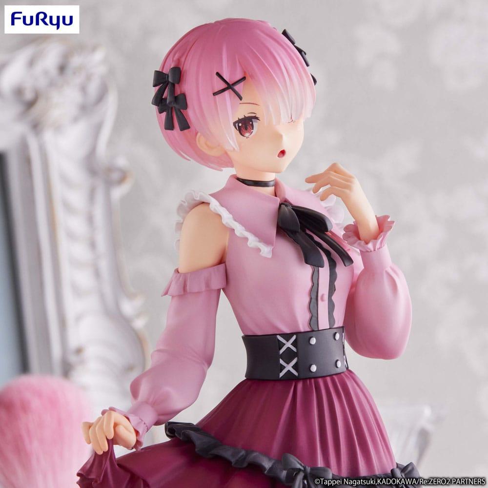 RE ZERO - Rahmen „Girly Outfit Pink“ – Statue Trio-Try-It 21cm