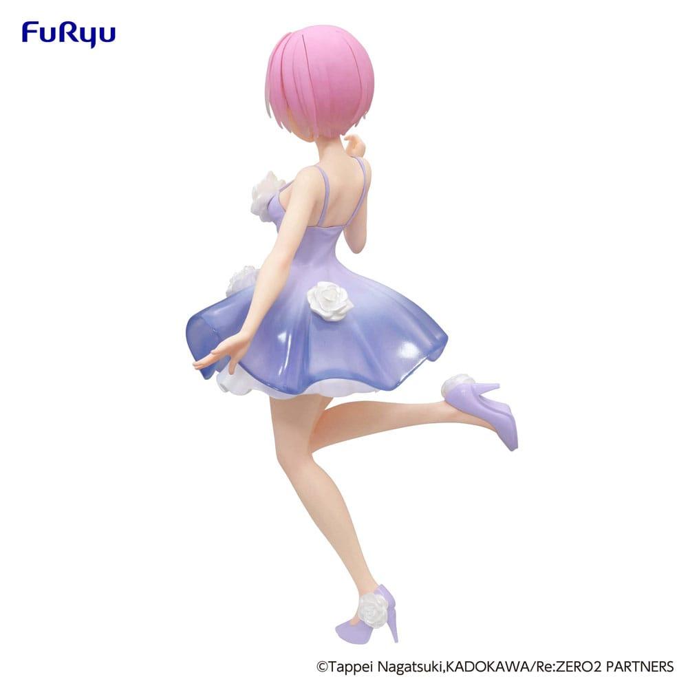 RE ZERO - Ram "Flower Dress"  - Statue Trio-Try-iT 21cm