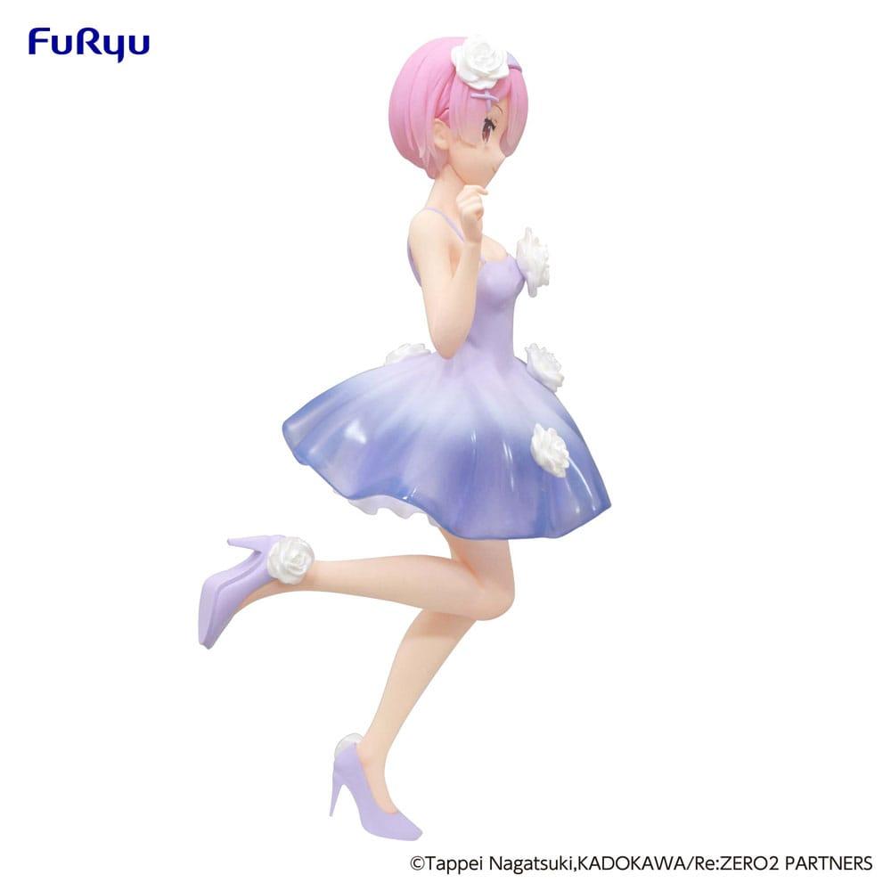 RE ZERO - Ram "Flower Dress"  - Statue Trio-Try-iT 21cm