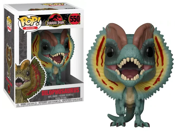 JURASSIC PARK - POP N° 550 - Dilophosaurus with Chase