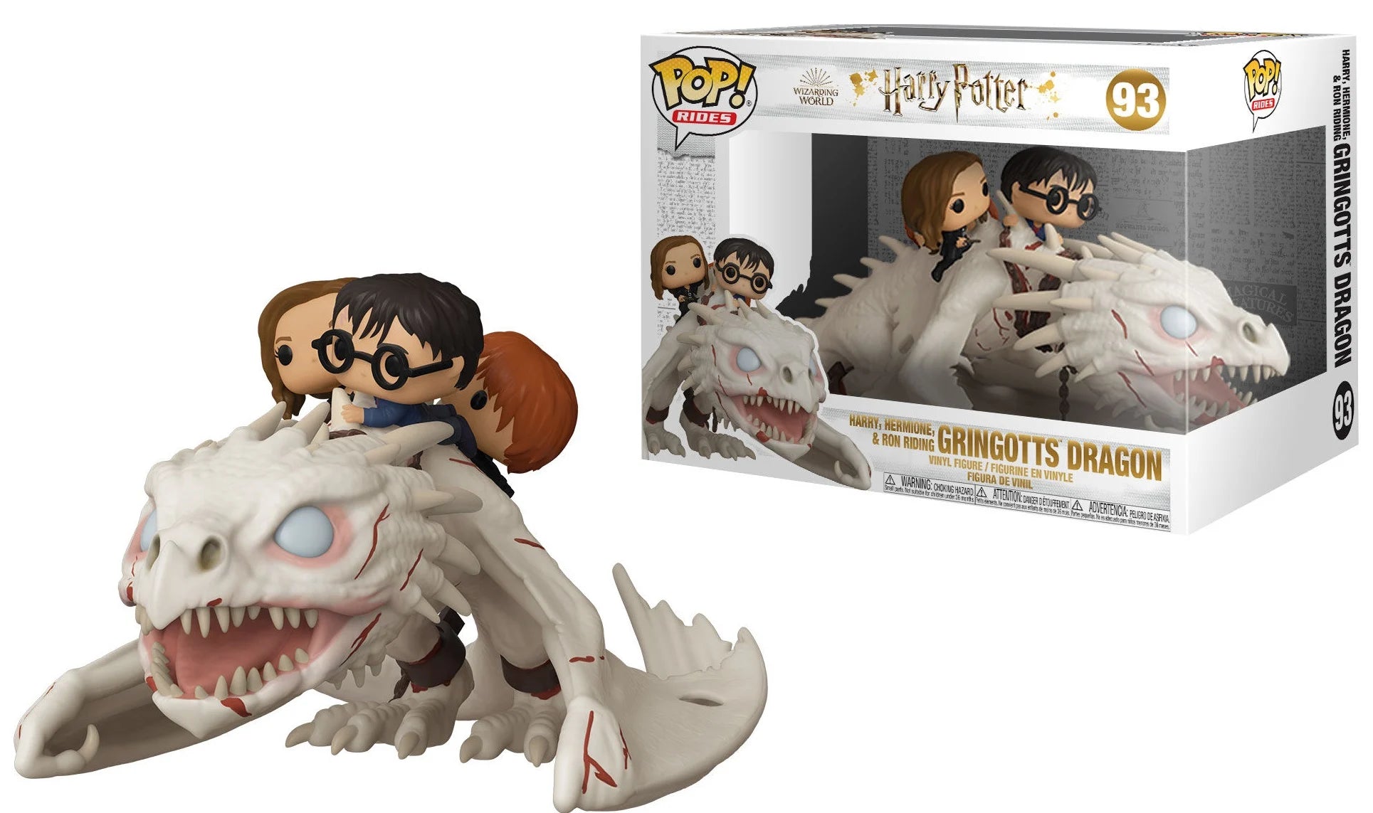 HARRY POTTER – Pop Rides Super DLX Nr. 93 – Harry, Ron, Hermi. mit Drachen