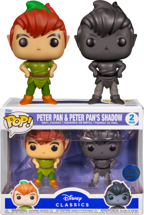 PETER PAN – Pop Disney – 2 Stück Peter Pan mit Schatten