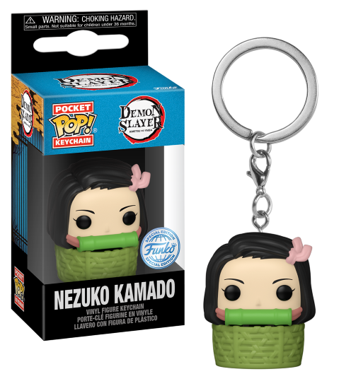 DEMON SLAYER - Pocket Pop Keychains - Nezuko in Basket