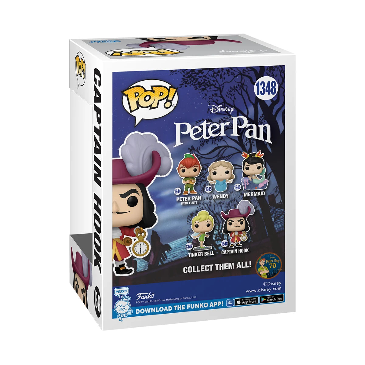 PETER PAN „70TH ANNIVERSARY“ – POP Nr. 1348 – Captain Hook
