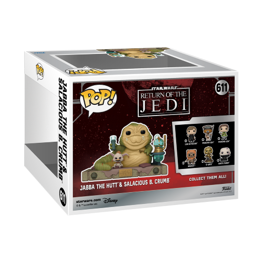STAR WARS 6 "40TH ANNIV." - POP Deluxe N° 611 - Jabba with Salacious