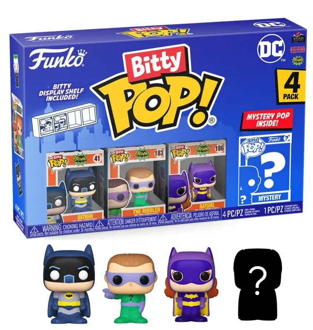 DC – Bitty Pop 4er-Pack 2,5 cm – Batman Adam West