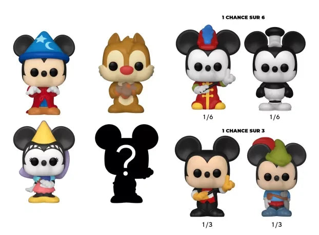 DISNEY – Bitty Pop 4er-Pack 2,5 cm – Zauberer Mickey