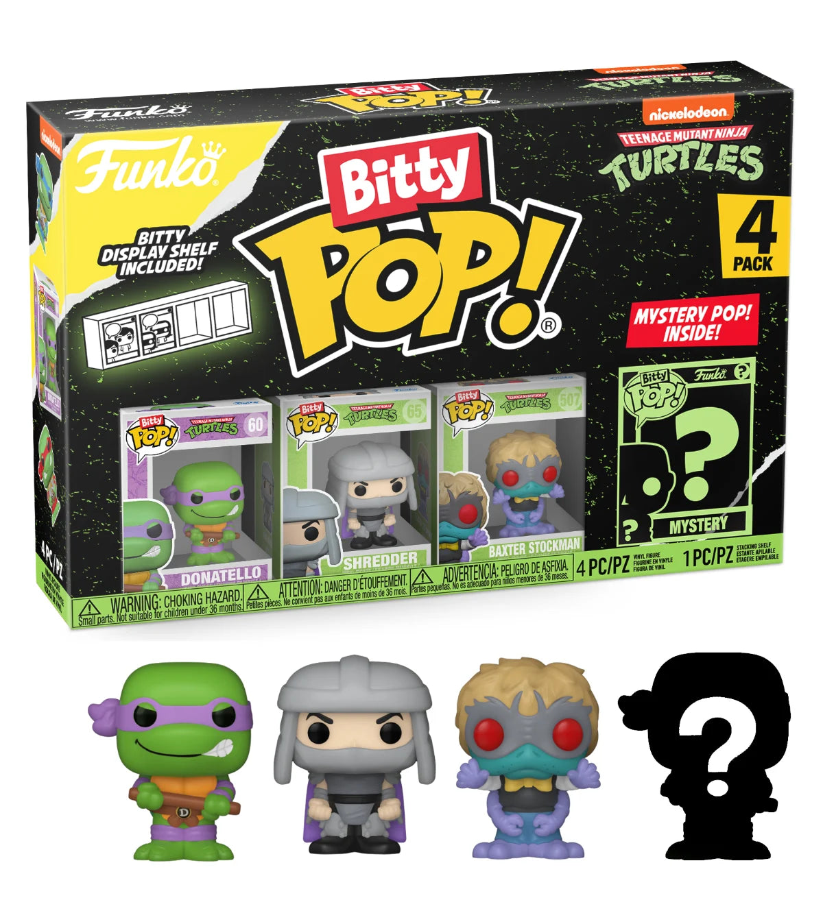 TEENAGE MUTANT NINJA TURTLES – Bitty Pop 4er-Pack 2,5 cm – Donatello