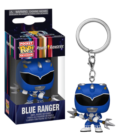 MIGHTY MORPHIN POWER RANGER 30TH - Pocket Pop Keychains - Blue Ranger