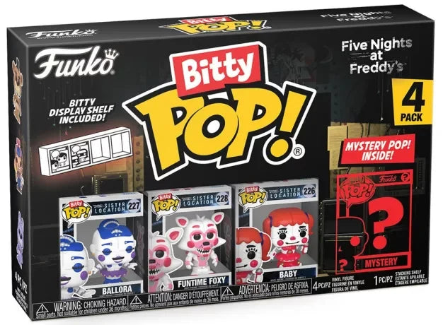FIVE NIGHTS AT FREDDY'S - Bitty Pop 4 Pack 2.5cm - Ballora