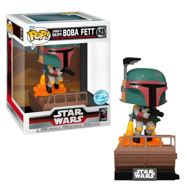 STAR WARS - POP Deluxe N° 623 - JABBA'S Skiff : Boba Fett