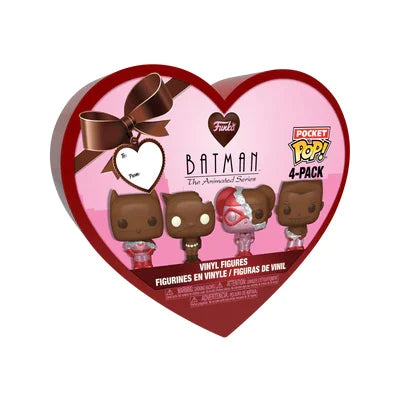 DC – Pocket Pop Schlüsselanhänger 4er-Pack – Valentinstag (Schokoladen-Look)