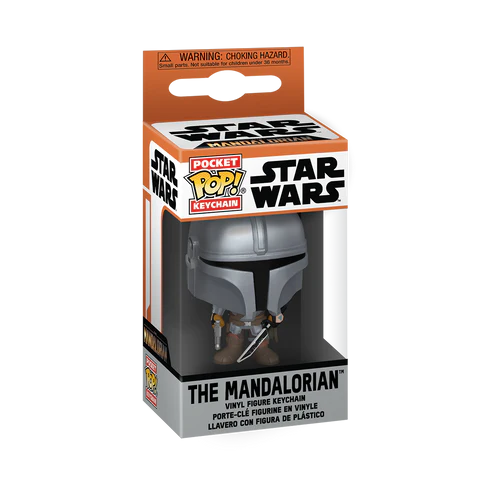 THE MANDALORIAN - Pocket Pop Schlüsselanhänger - Der Mandalorianer mit Darksaber