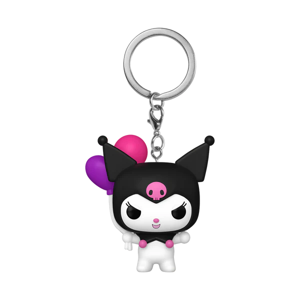 HELLO KITTY - Pocket Pop Keychains - Kuromi (with balloon)