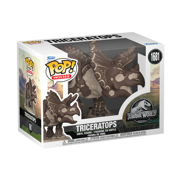 JURASSIC PARK FOSSIL - POP Movie N° 1681 - Triceratops