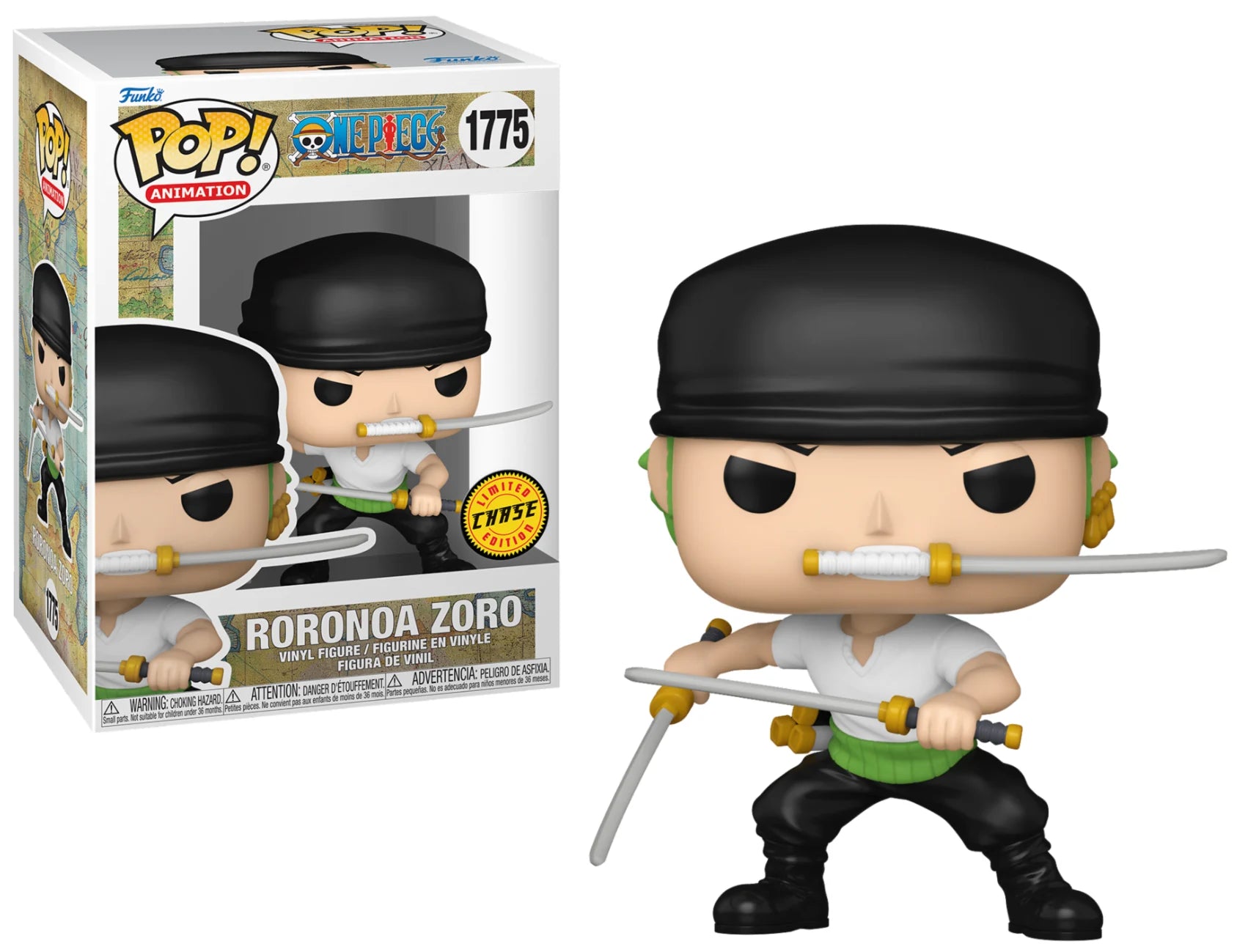 ONE PIECE - POP Animation N° 1775 - Zoro with Chase