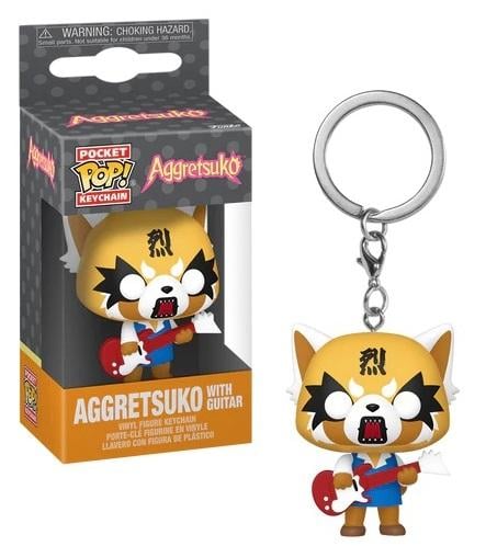 AGGRETSUKO - Pocket Pop Keychains - Aggretsuko with Guitar