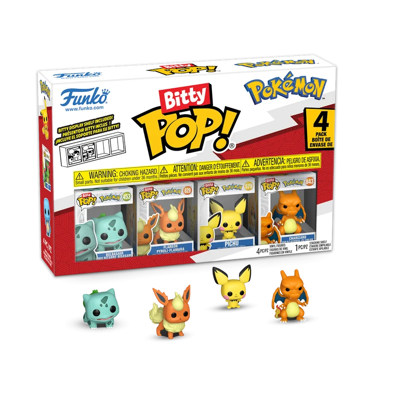 POKEMON - Bitty Pop 4 Pack 2.5cm - Bulbasaur