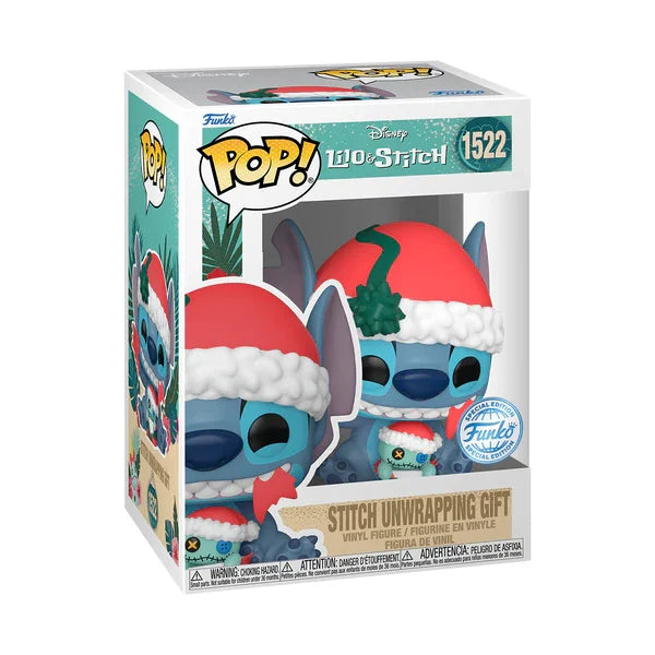 LILO & STITCH - POP Disney N° 1522 - Stitch unwrapping gift