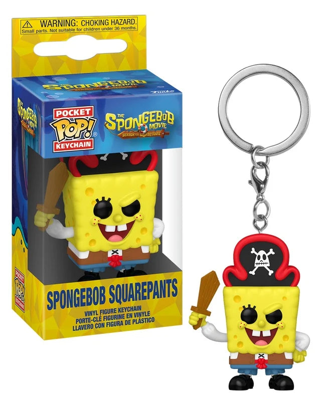 THE SPONGEBOB MOVIE - Pocket Pop Keychain - Bob (Pirate)
