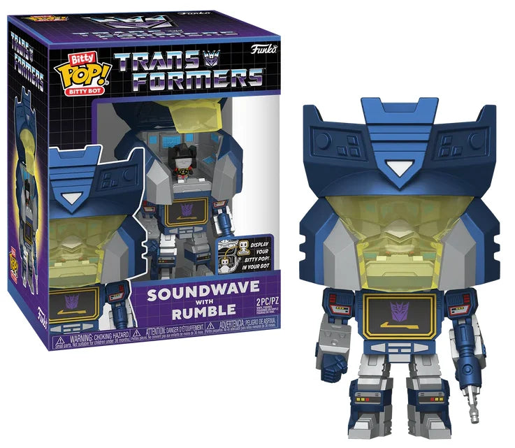 TRANSFORMERS - Bitty Bots - Soundwave with Rumble