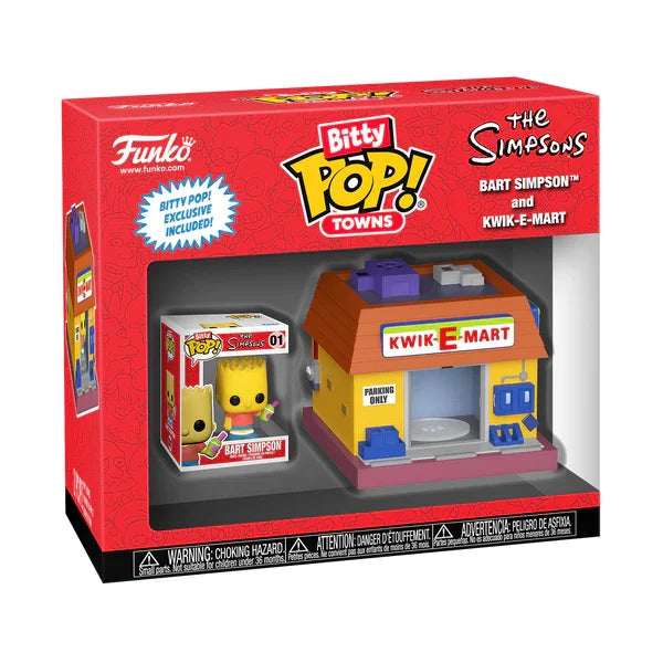 THE SIMPSONS - Bitty Pop Town - Bart Simpson and Kwik-E-Mart