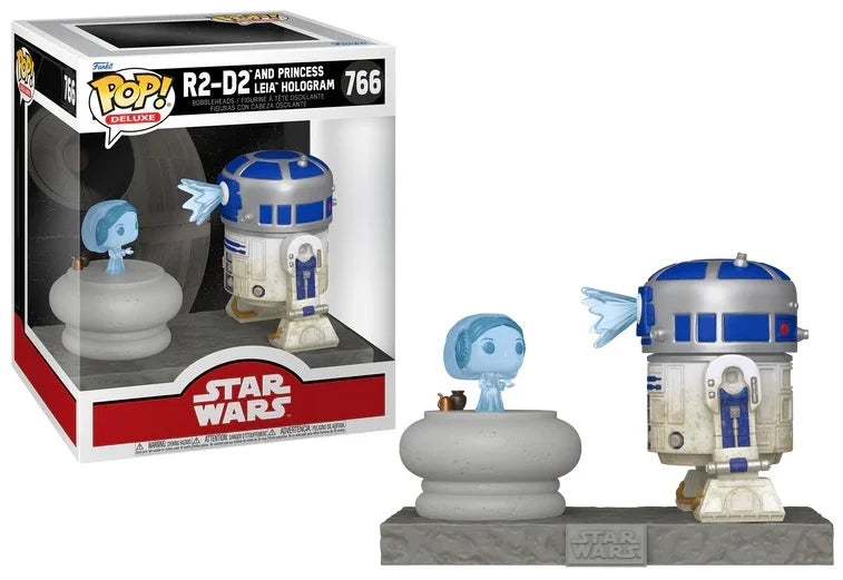 STAR WARS - POP Deluxe N° 766 - R2-D2 with Princess Leia Hologram