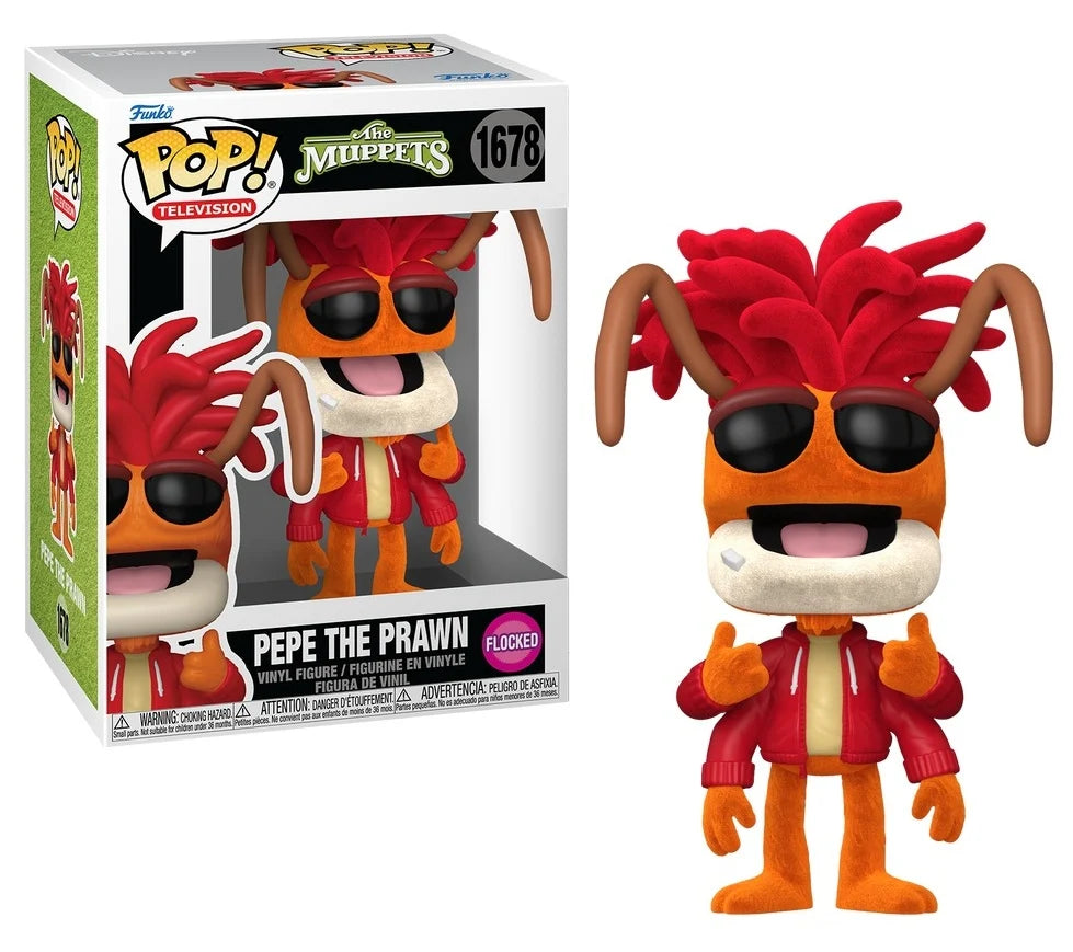 MUPPETS - POP TV N° 1678 - Pepe the Prawn (Flocked)