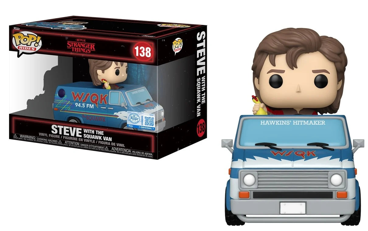 STRANGER THINGS S5 - POP Ride DLX N° 138 - Steve with Squawk van