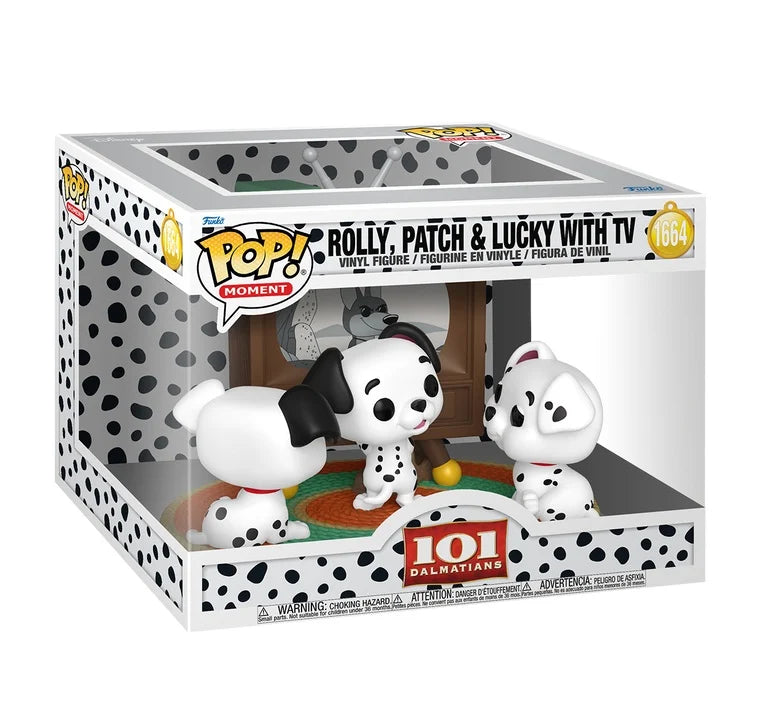 101 DALMATIANS - POP Moments N° 1664 - Rolly, Patch & Lucky with TV