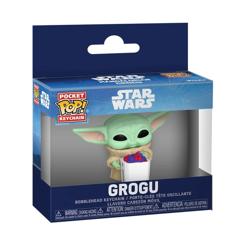 MANDALORIAN & GROGU - Pocket Pop Keychains - Grogu With Snack