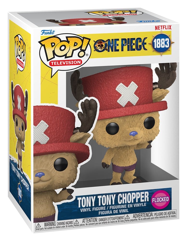ONE PIECE NETFLIX - POP TV N° 1883 - Chopper (Flocked)