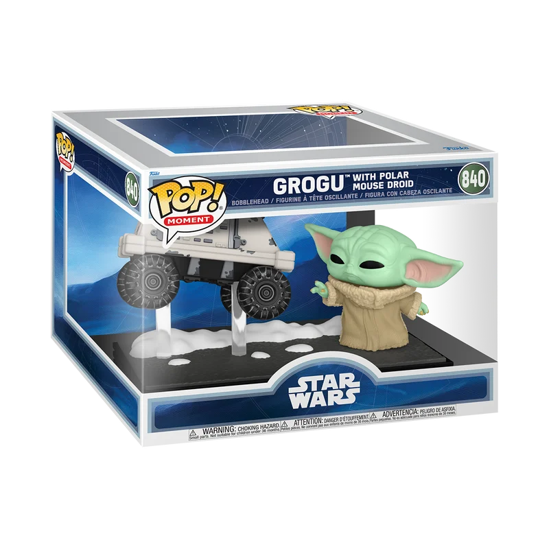 MANDALORIAN & GROGU - POP Moments N° 840 - Grogu W/Polar Mouse Droide