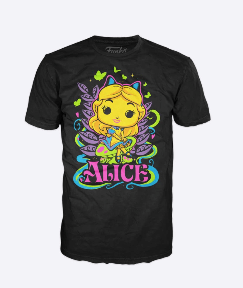 DISNEY - Alice - T-Shirt POP Blacklight (L)
