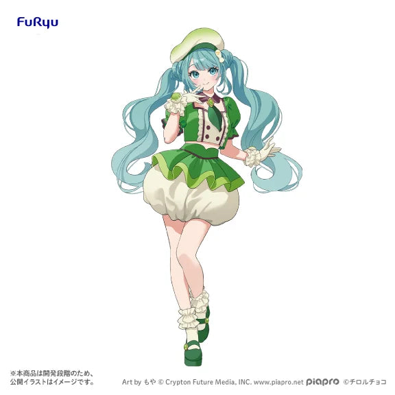HATSUNE MIKU X TIROL CHOCO - Matcha Mochi - Statue Collaboration 19cm