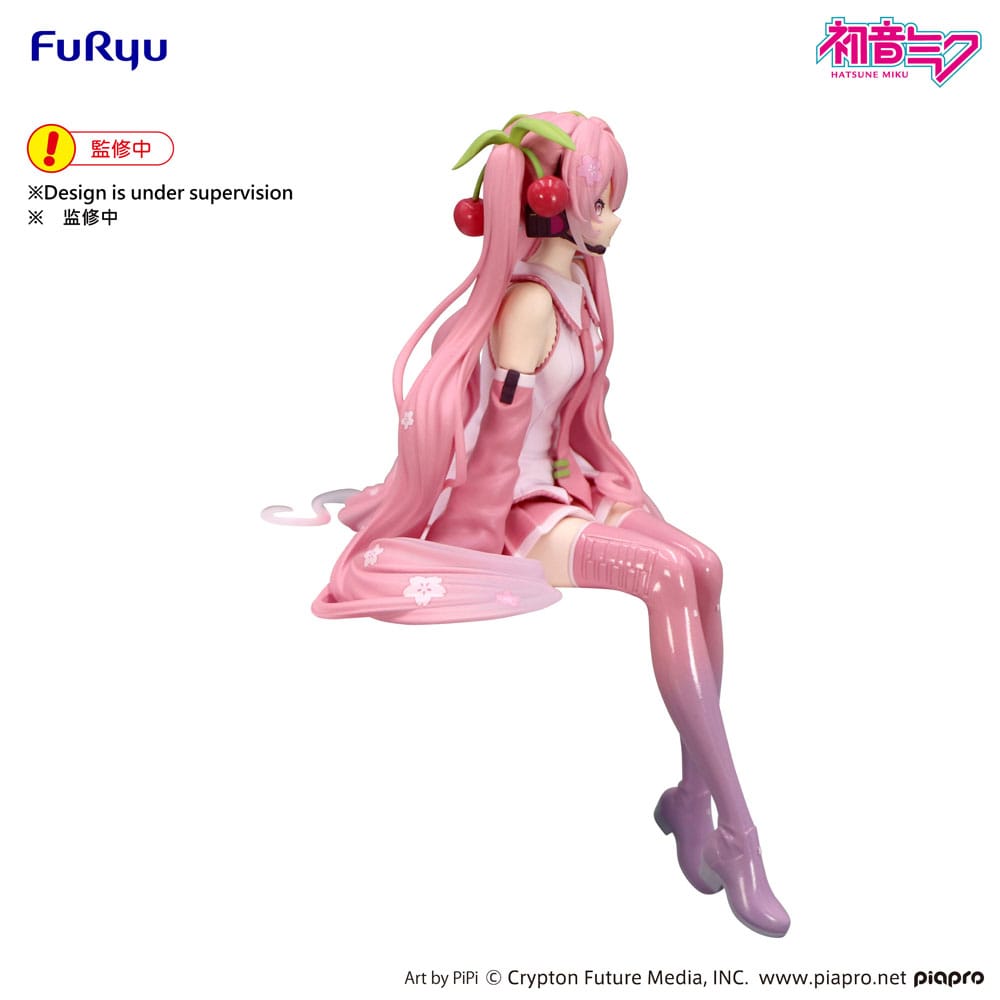 HATSUNE MIKU - Sakura Miku - Statue Noodle Stopper 14cm