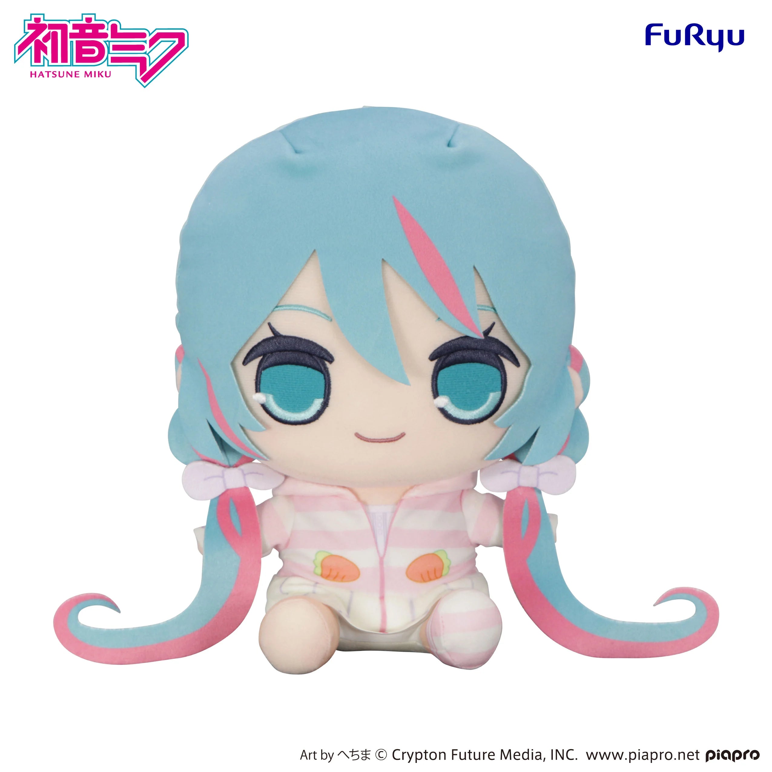 HATSUNE MIKU - Rabbite Ear Hood Pajama - Big Plush Toy Kyurumaru 28cm