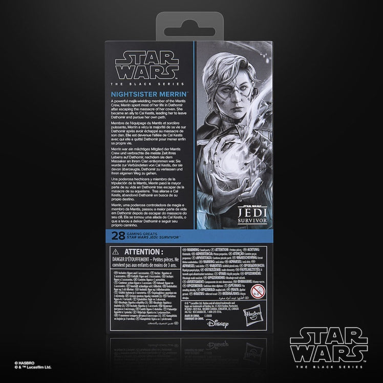 STAR WARS JEDI SURVIVOR - Nightsister Merrin -Figure Black Series 15cm