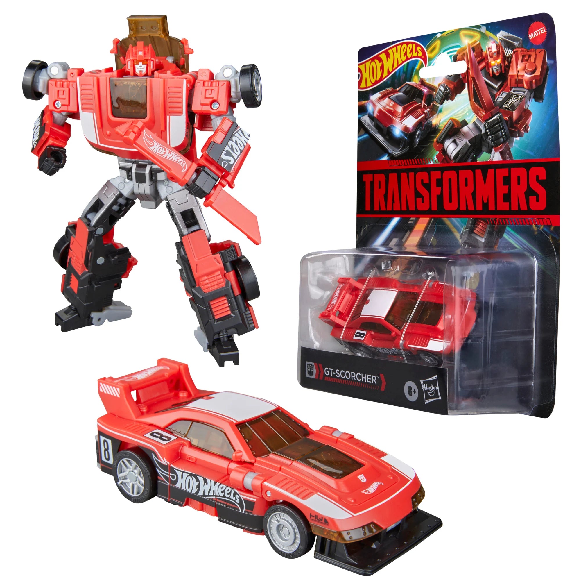 TRANSFORMERS X HOT WHEELS - GT Scorcher - Figure Collaborative 12.5cm