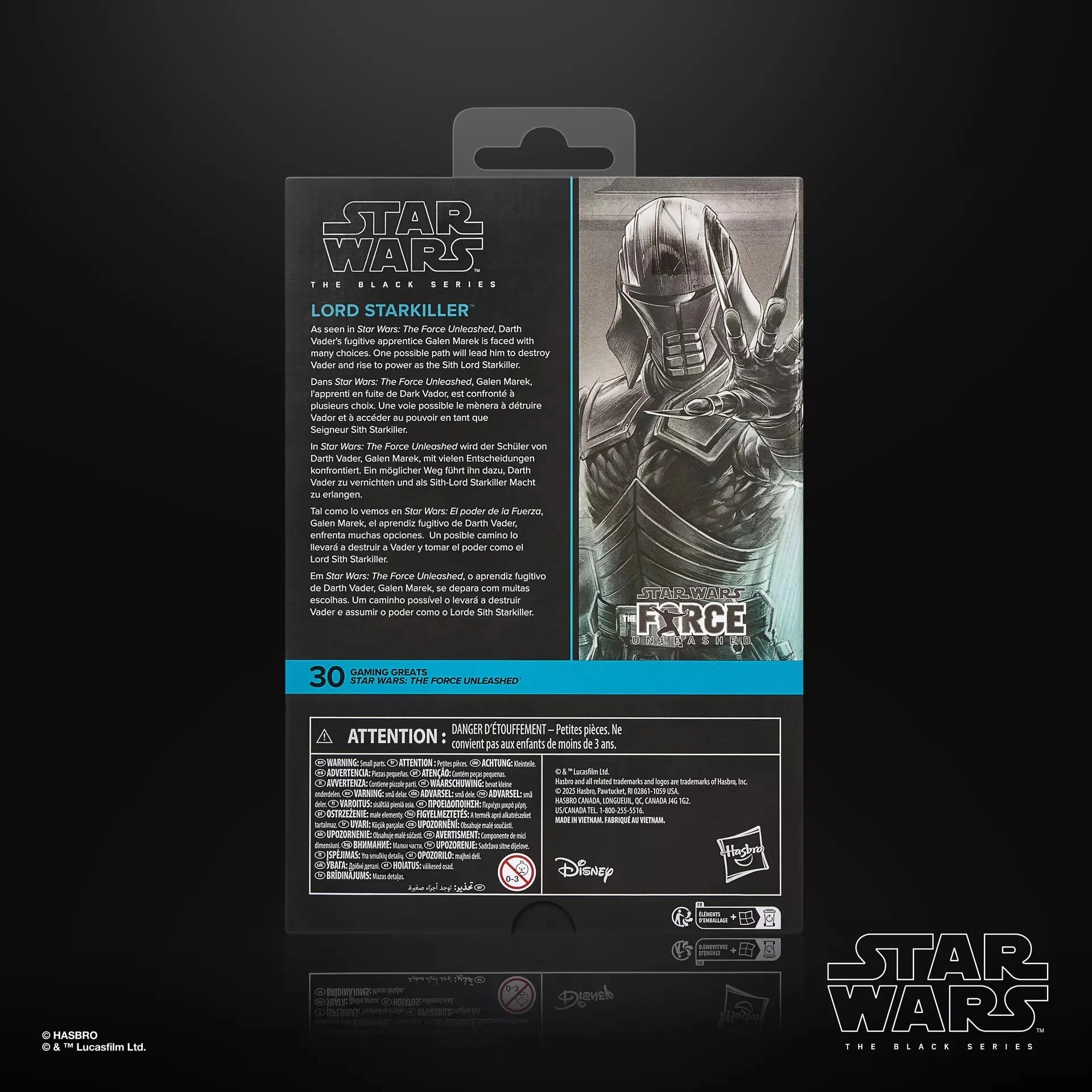 STAR WARS - Greats Lord Starkiller - Figure Black Series