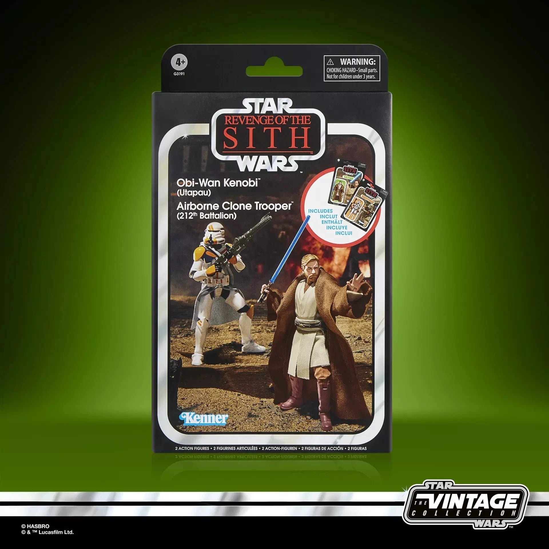 STAR WARS 3 - Obi-Wan & Clone Trooper - Figure Vintage Collection 10cm
