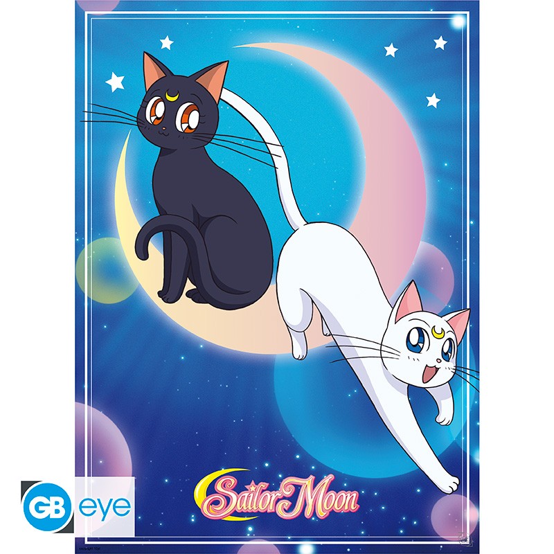SAILOR MOON - Sailor Moon & Cats - Set 2 posters '52x38'
